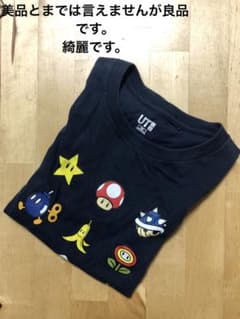 ユニクロ　スーパーマリオTシャツ　ネイビー　120のサムネイル