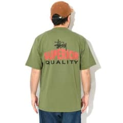 値下げ可‼️Stussy SUPERIOR QUALITY Tシャツ オリーブ Mのサムネイル