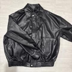 フェイクレザー ジャケット ブラック XLのサムネイル