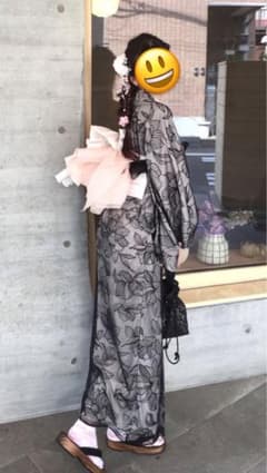GRL 3点セット 2Wayチュール花柄セパレート浴衣のサムネイル