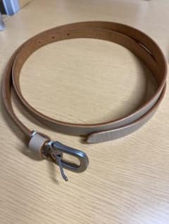 WYM OILED LEATHER NARROW BELTのサムネイル
