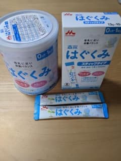 粉ミルクはぐくみ　大缶800g＆スティックタイプ12本のサムネイル