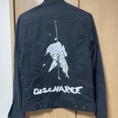 DISCHARGE グラフィックデニムジャケット ブラック - メルカリ
