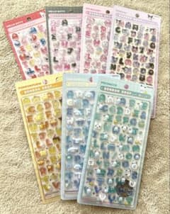 正規品♡ボンボンドロップシール♡moji♡サンリオ♡7点セット♡新品未開封♡のサムネイル