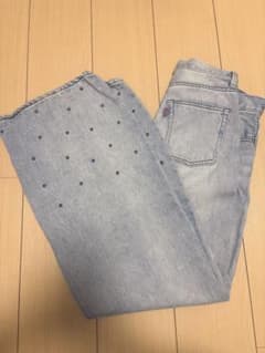 LAGUA GEM スタッズ付き ワイドデニムのサムネイル