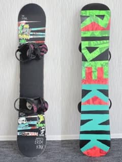 ④超豪華❗️RIDE/KINKY メンズスノーボードセット☆152cm+ビン付