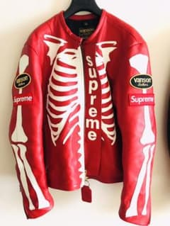 シュプリーム  バンソン　ボーンレザー　ライダース　M ショット　サンローランのサムネイル