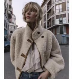 ZARA リバーシブルダブルフェイスジャケット　Lサイズのサムネイル