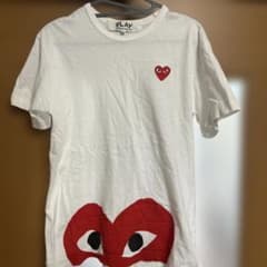 値下げ！PLAY COMME des GARÇONS Tシャツ ホワイト Mのサムネイル