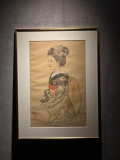 希少　宮本三郎【舞妓】1972 肉質画 希少 宮本三郎【舞妓】1972 肉質画 - メルカリ