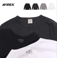 AVIREX U.S.A. ロングスリーブ Tシャツ ブラックのサムネイル