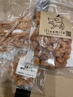 イリオスマイル　無添加 おやつ iliosmile鶏胸肉ダイス (国産⭐︎但馬鶏)のサムネイル