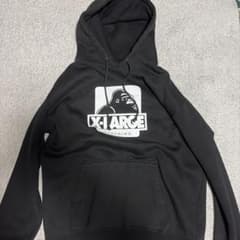 X-LARGE ゴリラロゴ プルオーバーパーカー ブラックのサムネイル