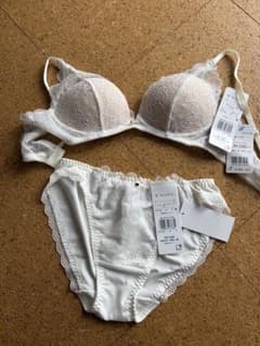 Wacoal W'BASIC ブラジャー ショーツ セット C65 Mのサムネイル