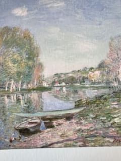 アルフレッド・シスレーによる絵画「ロワン河畔、朝」 ポーラ美術館