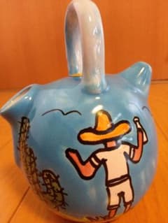 メキシコ　手描き　デキャンタ（水差し）のサムネイル