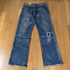 アバクロンビー&フィッチ メキシコ製 デニムパンツ ダメージ加工のサムネイル