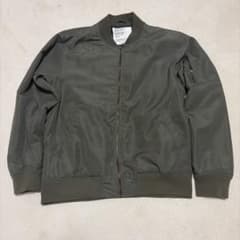 か*ん様 MA-1 フライトジャケット カーキ ミリタリー ブルゾン 古着 ストのサムネイル