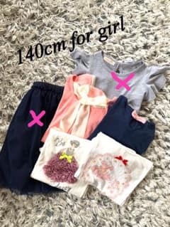 140cm 女の子　春夏服5点のサムネイル