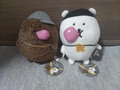 ナガノキャラクターズ DJくま・ラッパーもぐらコロッケぬいぐるみ 2種セット