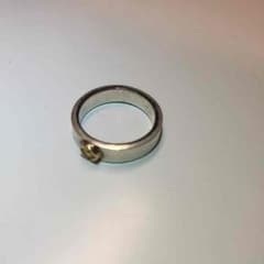 K18打込メタル付プレーンリングのサムネイル