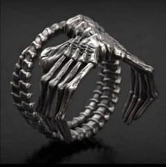 【H075】メンズ　リング　指輪　アクセサリー　手　シルバー　18号