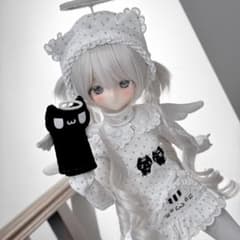 1/4 BJD ドール服 MSD SDM MDD ホワイト天使ワンピース 5点 - メルカリ