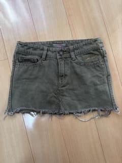 ミニスカート カーキ フリンジのサムネイル