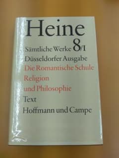 Heine Sämtliche Werke 8/I デュッセルドルフ版のサムネイル