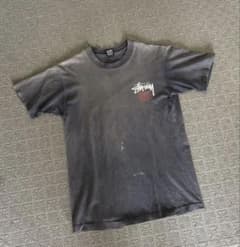 80s 黒タグ stussy ラスタ Tシャツ 墨黒 M ブラック フェード◎ - メルカリ