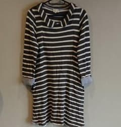 マタニティ　ワンピース　ボーダー　授乳服のサムネイル