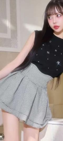 ミシェルマカロン  美脚  ギンガムチェック Mのサムネイル