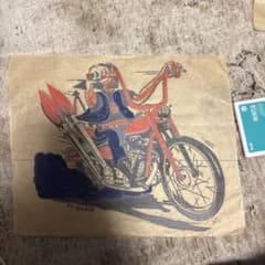 60sビンテージ チョッパー 転写シート 古着カスタム バイカー 山田蓮 