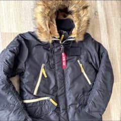 【希少ALPHA INDUSTRIES 】 N-3B/黒 / Ｌのサムネイル