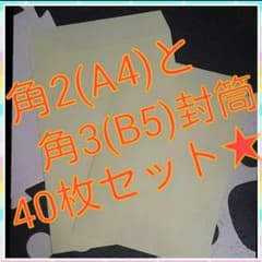3月末発送までの限定価格！送料込500円☆角2と3封筒各20枚合計40枚セット☆のサムネイル