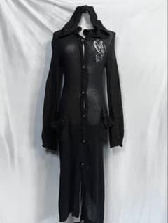 トップス h.naoto Nine long knit hoodie goth h.naoto Nine long knit hoodie - メルカリ