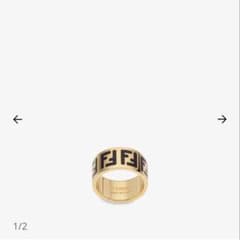 FENDI ゴールド ブラック ロゴリングのサムネイル