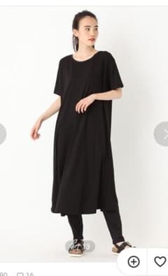 【ももたん☆様専用】ニコアンド  フレアバックスリットワンピースのサムネイル