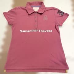 Samantha GOLF サマンサタバサ 半袖 ポロシャツ ピンク M 日本製