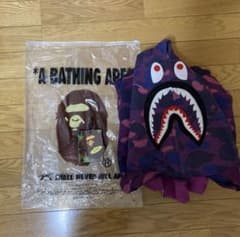 A BATHING APE シャークパーカー 紫のサムネイル