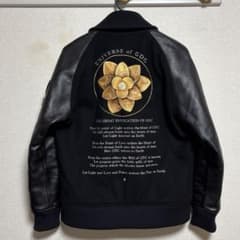 GDC 初期名作スタジャン 蓮 ロータス 刺繍 レザー　Mサイズのサムネイル