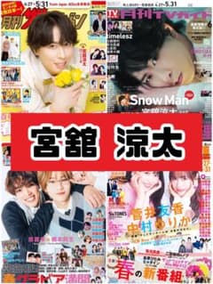 TVガイド ザテレビジョン TVfan TVnavi 宮舘涼太 雑誌 切り抜き