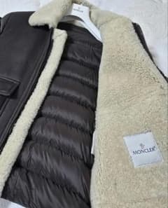 MONCLER] ムートン切替 ダウンジャケット 3 羊革 - メルカリ