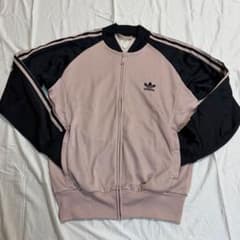 ビームス別注adidasトラックジャケット Lサイズ ピンク ブラックのサムネイル