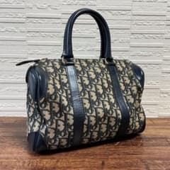 ディオール トロッター キャンバス × レザー ミニ ボストン ハンド