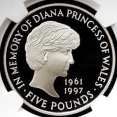 極美品 NGC-PF68 Ultra Cameo 1999 ダイアナ妃追悼 銀貨 - メルカリ