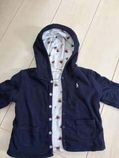 Ralph Lauren ポロベア パーカー 12M ネイビーのサムネイル