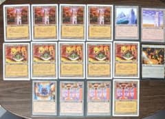 ウルザの魔力炉x4　塔x6　鉱山x6　１６枚セット　EN　JP　白枠黒枠