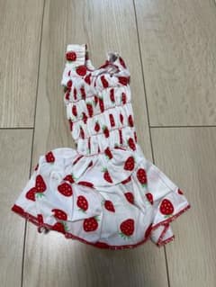 Thumbnail of ペット服 犬服 犬猫服 ワンピース 猫服 可愛い イチゴ柄
