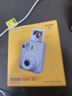 新品未開封 チェキ instax mini12 ライラックパープルのサムネイル